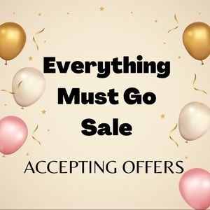 Tops pants bikinis bras purses shoes everything must go! Accepting offers!